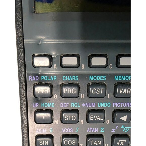 PARTS ONLY HP 48G Graphing Calculator 32K RAM Black Vintage Hewlett Packard READ - Picture 6 of 10